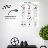Office Worker Exercises 3Pcs Chair Yoga Poster Set for Seniors Low Impact Stretching Exercise Beginner to Advanced Chart Elderly Seated Morning