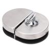 Glass Door Lock 97x65mm Split Type Brushed Polished Surface Replacement for 10?12mm Thickness