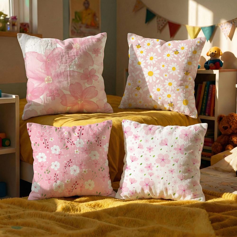 Light pink gentle petals Cushion Cover Decorative Cushions Covers Cover Sofa x Pillow Piece x x Pillowcase