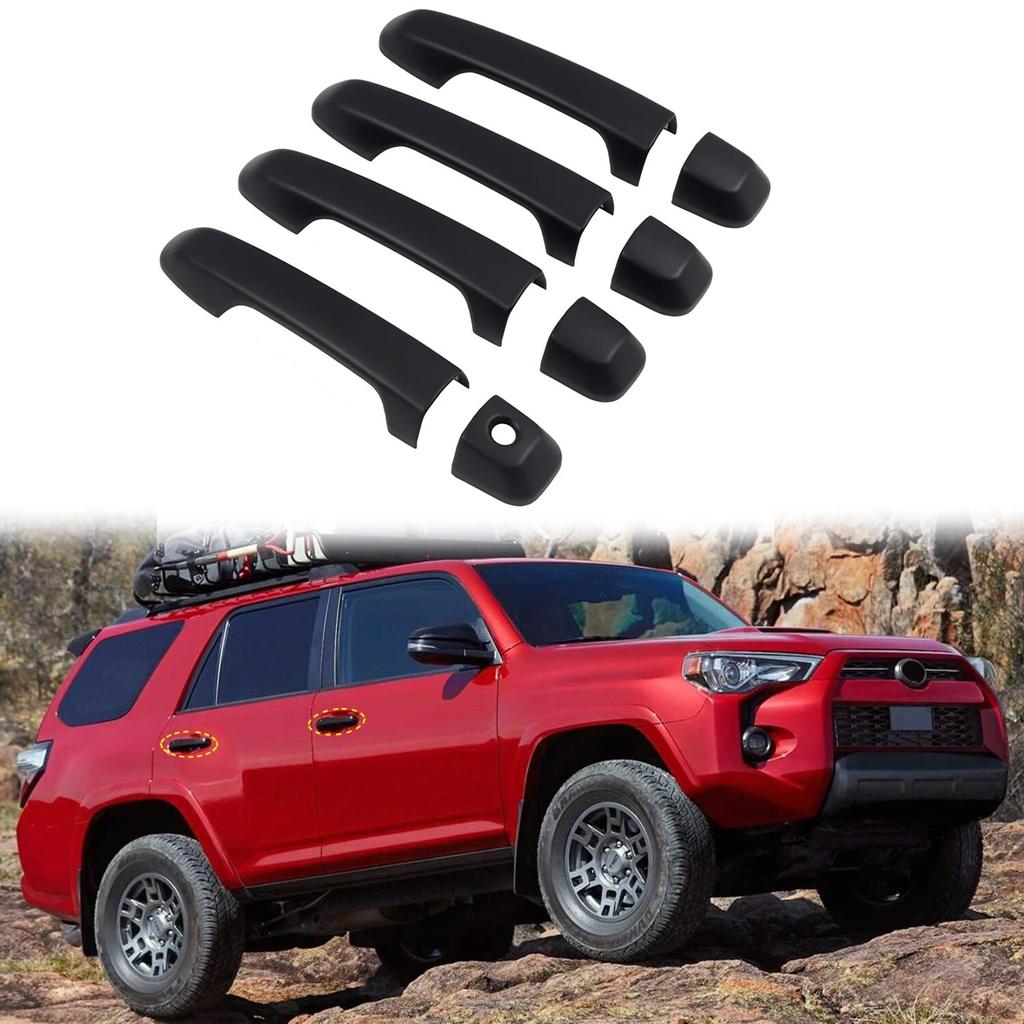 Car Accessories for Toyota 4Runner 2010- ABS Matte Black Exterior Side Door Handles Cover Trim