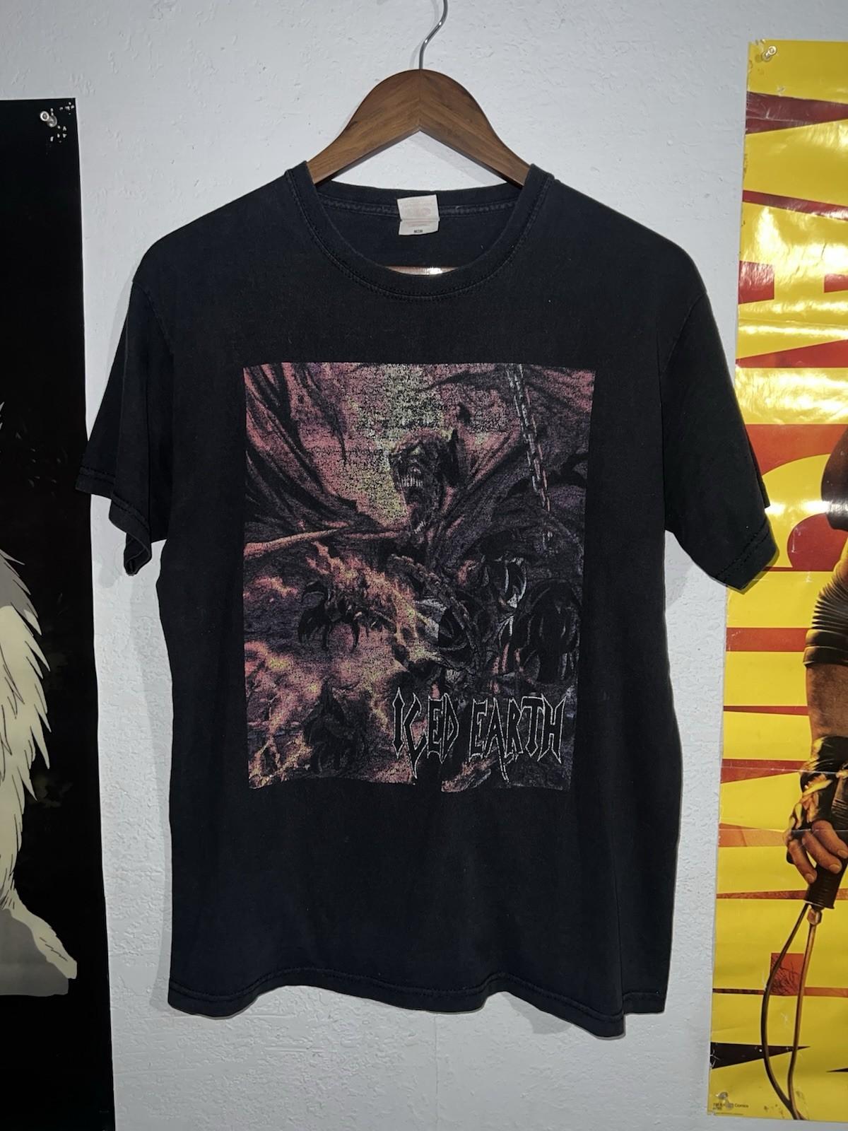 Vtg Very Rare 90s Euro Iced Earth Spawn Comics Horror Band Tee Metal Sludge Rock Unisex T-Shirt S