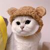 Cute Costume Bear Hat For Adjustable Soft Small Pet Headwear Bear Hat For Puppy Dog