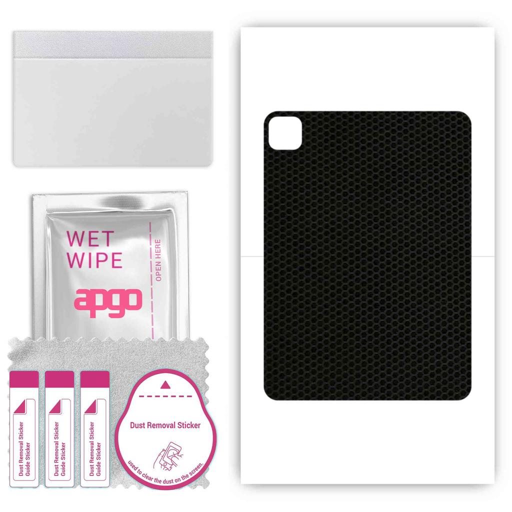 apgo Skin Sticker Film Foil Vinyl for the BACK Compatible with Apple iPad Pro 11 (2020), Scratch-resistant, Easy To Install - Matrix