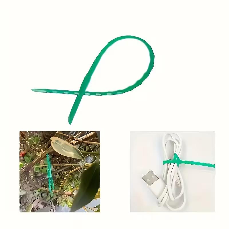 Adjustable fishbone cable ties for bundling wires, garden tree and vine plant fixing, horticultural use, removable cable ties
