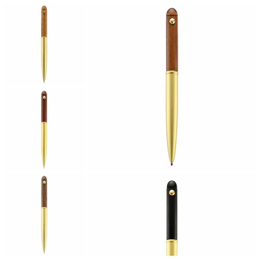 Smooth Writing Wooden Ballpoint Pen Retractable Business Ballpoint Pen  School