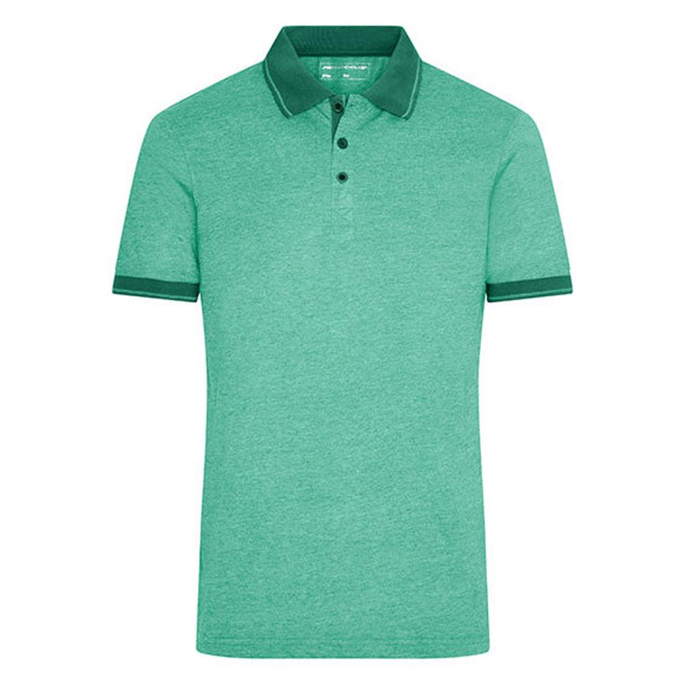James and Nicholson Mens Heather Polo Shirt