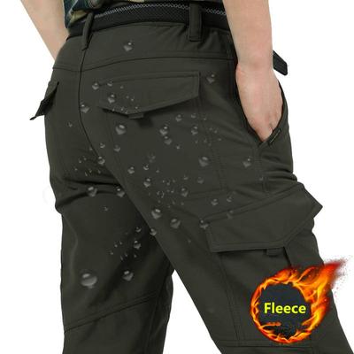 Herren Winter Dicke Fleece Warme Stretch Cargo Hosen Military SoftShell Wasserdichte Casual Hosen Taktische Hosen Plus Größe 4XL