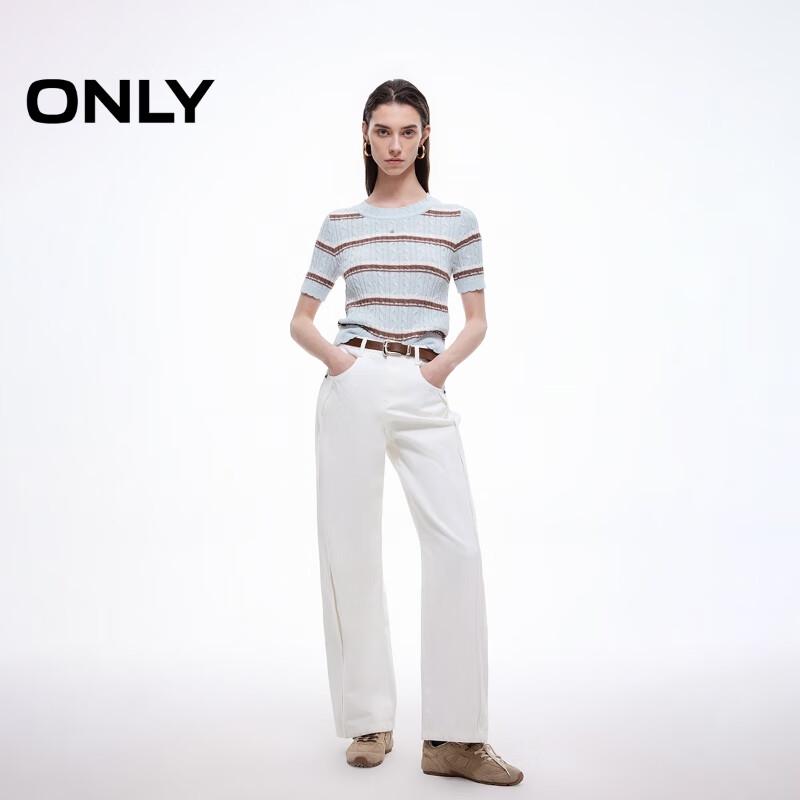 ONLY Women's 2025 Spring Colorblock Short Knit Top