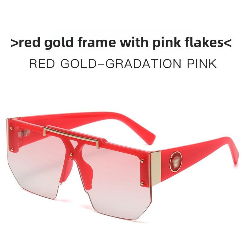 Summer Unisex Oversized Black Frame Sunglasses With Uv400 Protection For Outdoor Activities And Fashion Style