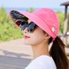 Breathable Open Top Sun Hat with Wraparound Sun Shade and Chin Cord for Hiking Fishing Travel and Summer Walks
