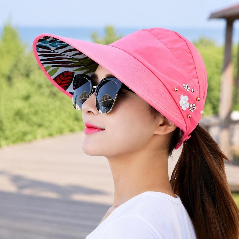 Breathable Open Top Sun Hat with Wraparound Sun Shade and Chin Cord for Hiking Fishing Travel and Summer Walks