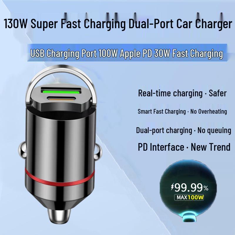200W Stealth Car Charger USB Converter for 12V - Super Fast Charging