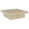 Coffee Table, Sonoma Oak, 90x90x28 Cm, Wood-based Material