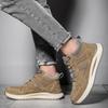 38-45 Leather Boots for Men Hip-top Men's Retro Breathable Casual Shoes Large Size Casual Shoes Lightweight Ankle Boots