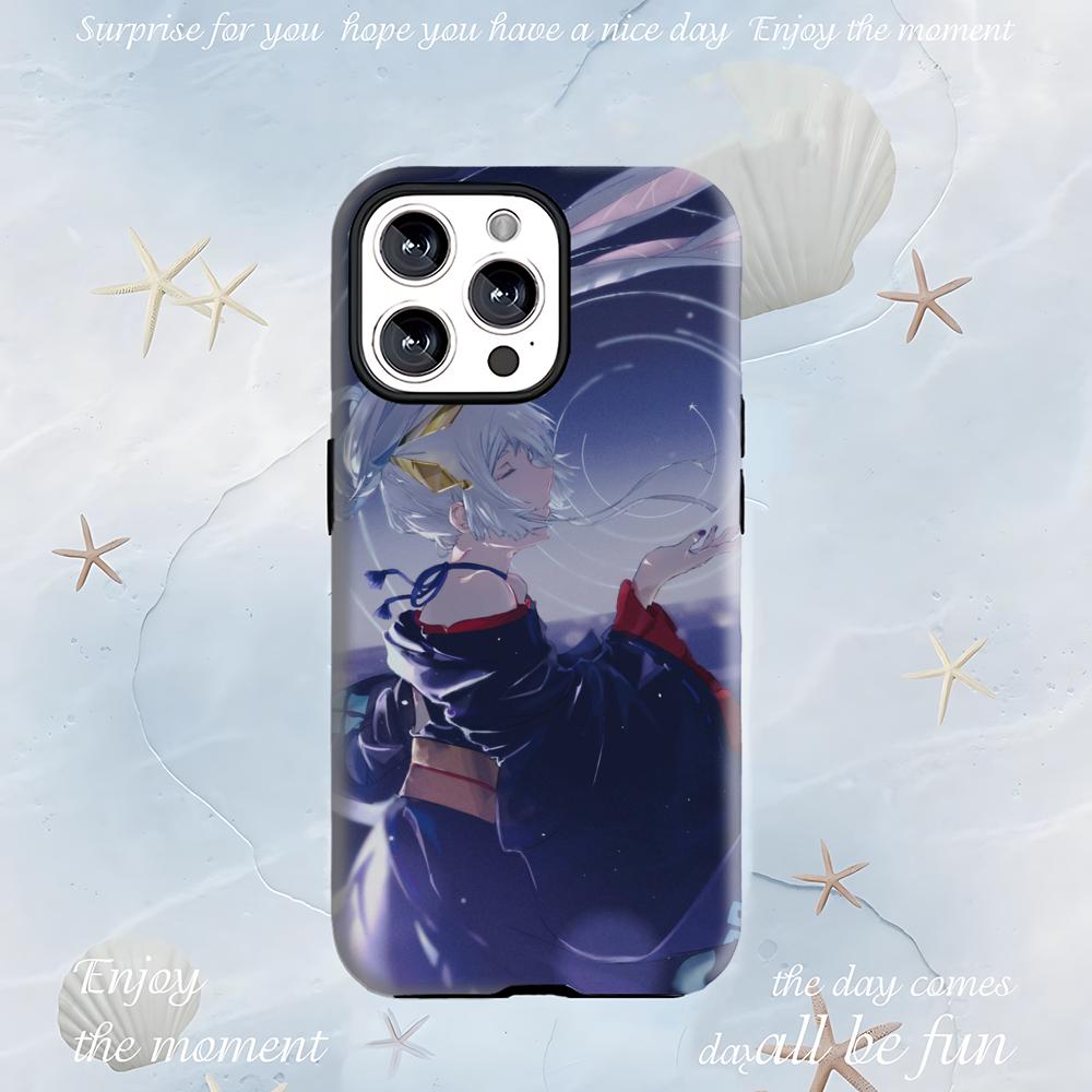 Cosmic Princess Kaguya Anime Phone Case 2-in-1 Glossy shell For iPhone 17 16 e 15 14 13 12 11 Pro Max Plus mini XS