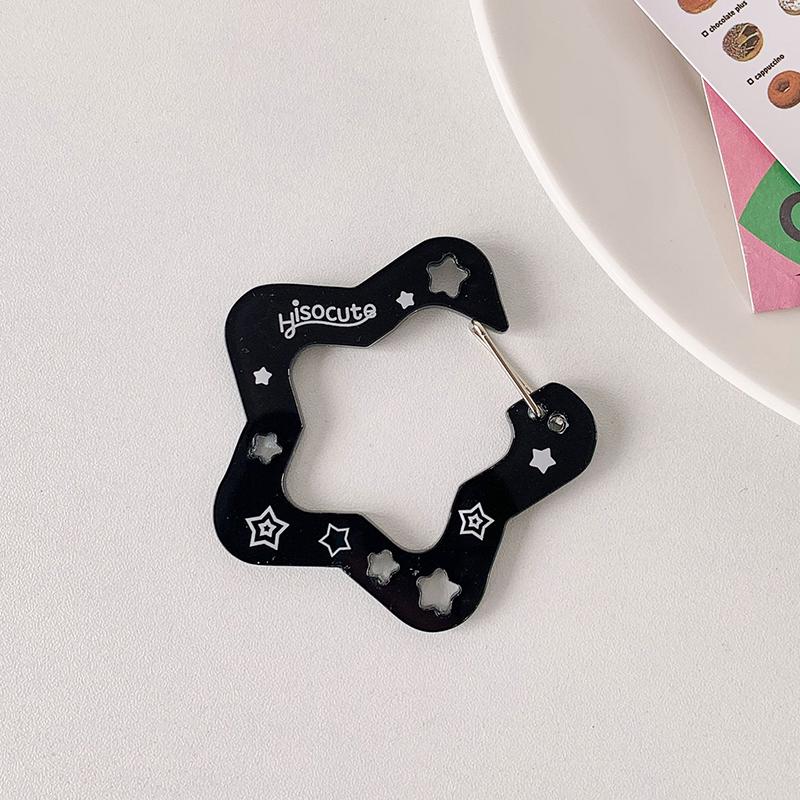 1PC DIY Accessories Cute Ornament Bag Charms Bag Pendants Clear Acrylic Keychain Funny Keyring Y2K Pendants Creative Multicolor