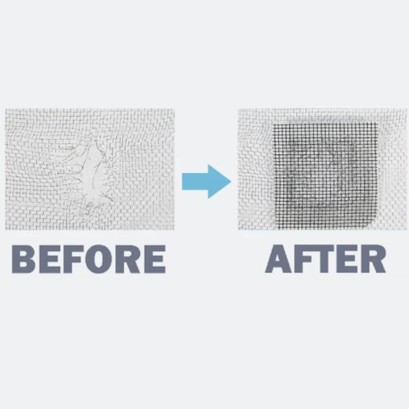 Window Screen Repair Tape, Self-adhesive Mosquito Repair Patch Covering Broken Holes Repair Tape Anti-Insect Fly Insect Mosquito
