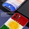 Kurdistan Flag Luxury Phone Case For iPhone 15 16 14 13 Pro 11 12  Max X XR XS 7 8 Plus SE Clear Silicone Cover Fundas Shell
