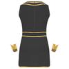 Men's Halloween Egyptian Cosplay Costume Costume Contrast Color Round Neck Sleeveless Dress with Cuffs