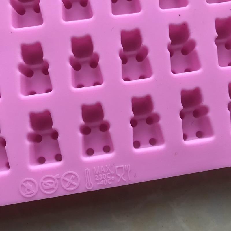 Original Deals Silicone Mold for 50 Haribo Bear Gummy Candy, 18.7 X 13.7 X 1 Cm, Pink, Baking DIY