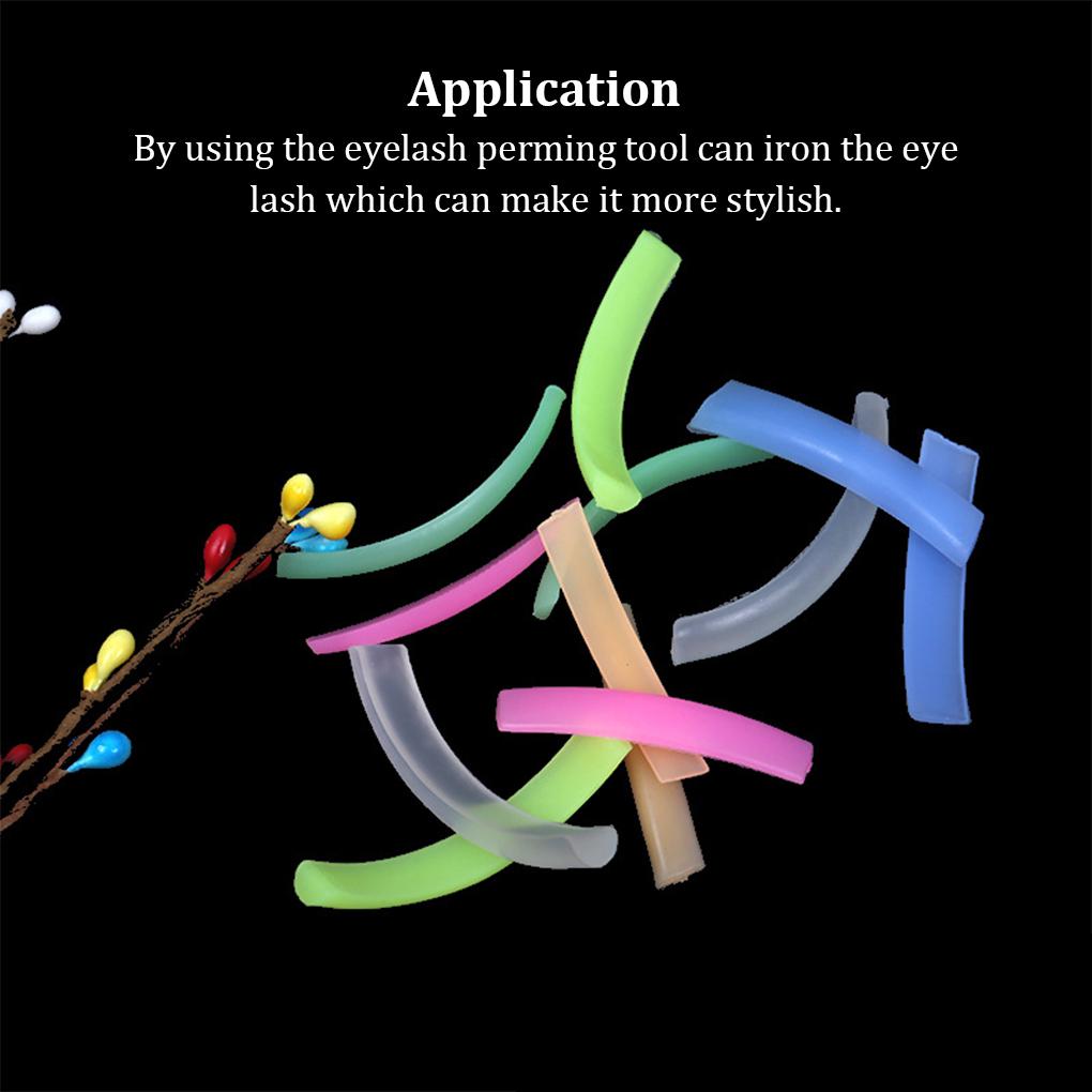 6 Pairs Eyelash Curling Tool Reusable Eye Lash Grafting Curler Tools Spare Parts Makeup Beauty Supply for Home