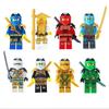 Ninja Motorrad Bausteine Set Lloyd Nya Kompatibel Lego Figuren Cooles Rennrad Modell Spielzeug für Kinder Pädagogisches Geschenk 6er Pack