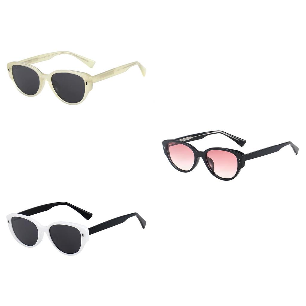 Oval Frame Women Design Sunglasses Street Style Uv Outdoor Sun Protection