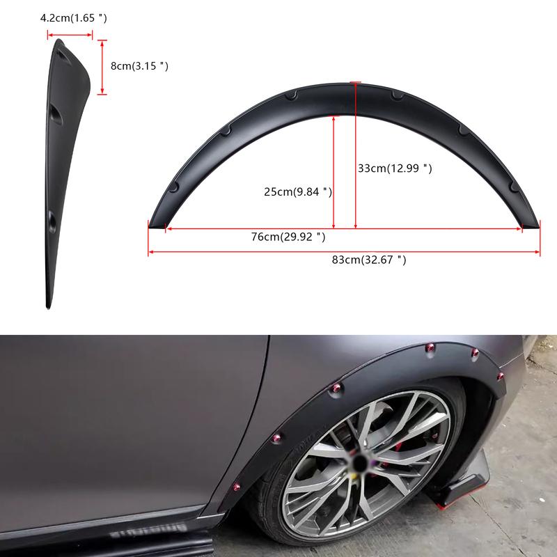 Voor Nissan Maxima Sentra 3.2" Voor Achter Wielkastverbreders Boog Breed 4 Stuks