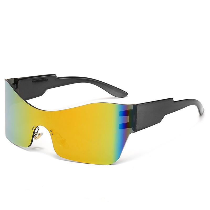 

Large Frame Sunglasses Curved Cycling Glasses Uv400 Outdoor Sports Sunglasses Women