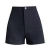 Women's Plus Size Black High Waist Summer Shorts
