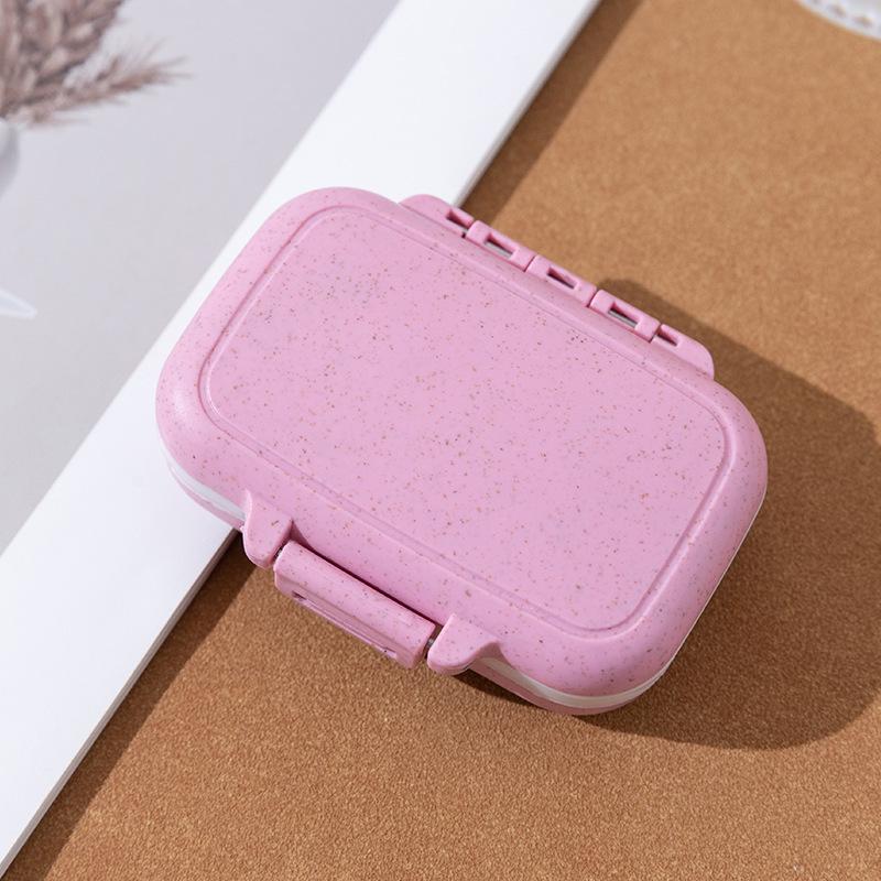 Portable Medicine Organizer: 8-Compartment Dustproof & Moisture-Proof Pill Box for Travel and Business Trips