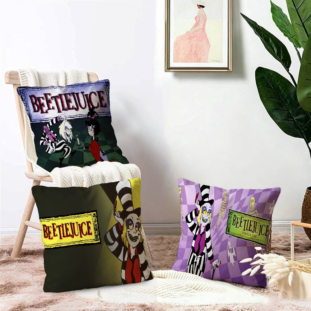 Tim Burton Horror B-Beetlejuice Pillow Gifts Home Office Furnishings Bedroom Sofa Car Cushion Cover case 45x45cm