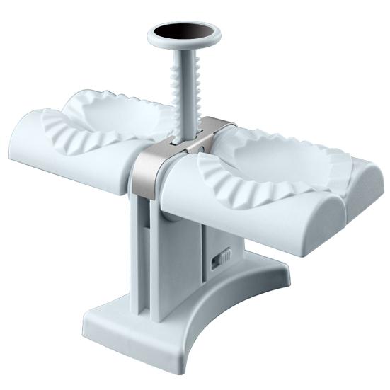 

Ручной пресс для пельменей Yousheng, аксессуары для выпечки, пластиковая двухголовочная форма для равиоли для кухни белый