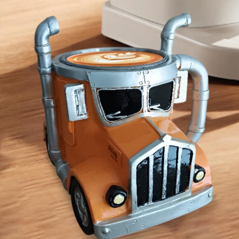 Creative Design Truck Coffee Mug Semi Truck Handcrafted Coffee Cup Ice Milk Cups for Tea Juice Milk Latte Hot Beer Cups