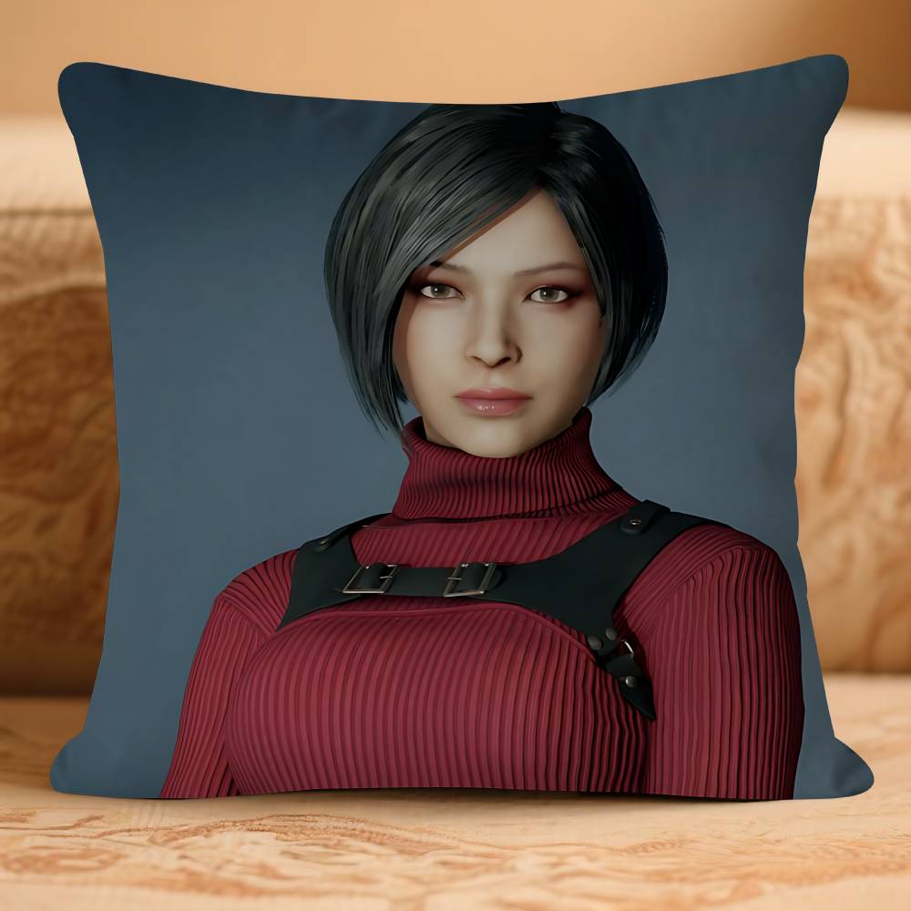 A-Ada Wong Resident 4 Kissenbezug Abnehmbar Waschbar Kissenhülle – Ganzjahres Weiches Leinen 16x16Inch