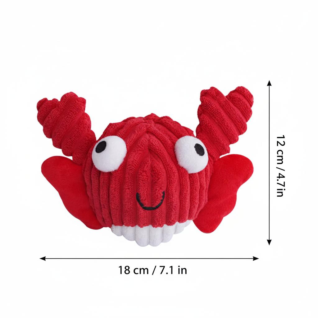 Dog Chew Toy Durable Jumping Ball With Crinkle Teething Toy Sound Interactive Plush Fetching Pet Ball For Medium Dogs Play Ball