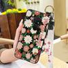 Anti-knock Flower Phone Case For Nokia 6.2/7.2 Dirt-resistant Silicone Oil Painting Waterproof Soft Case Wristband Ring