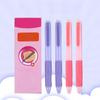 8Pcs Multi-Purpose Correct Pen Grip Posture Ballpoint Pen ST Tip Quick Drying Erasable Pen 0.5mm Neutral Pen Students Gift