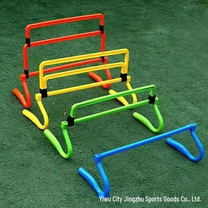 Children's Adjustable Football Training Hurdles - Small Jumping Frames and Obstacle Course Equipment