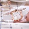 Damski zegarek kwarcowy z kwadratową tarczą, pasek ze sztucznej skóry, damski, casualowy, biznesowy, formalny, zegarek na rękę, modna biżuteria, dodatek, prezent urodzinowy