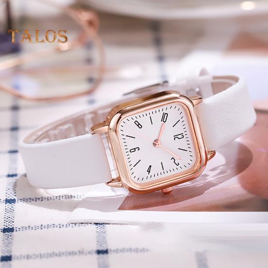 Damski zegarek kwarcowy z kwadratową tarczą, pasek ze sztucznej skóry, damski, casualowy, biznesowy, formalny, zegarek na rękę, modna biżuteria, dodatek, prezent urodzinowy