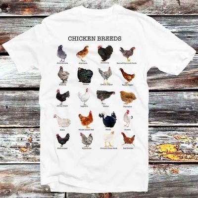 Chickens List Cute Chicken Animal T Shirt B1009