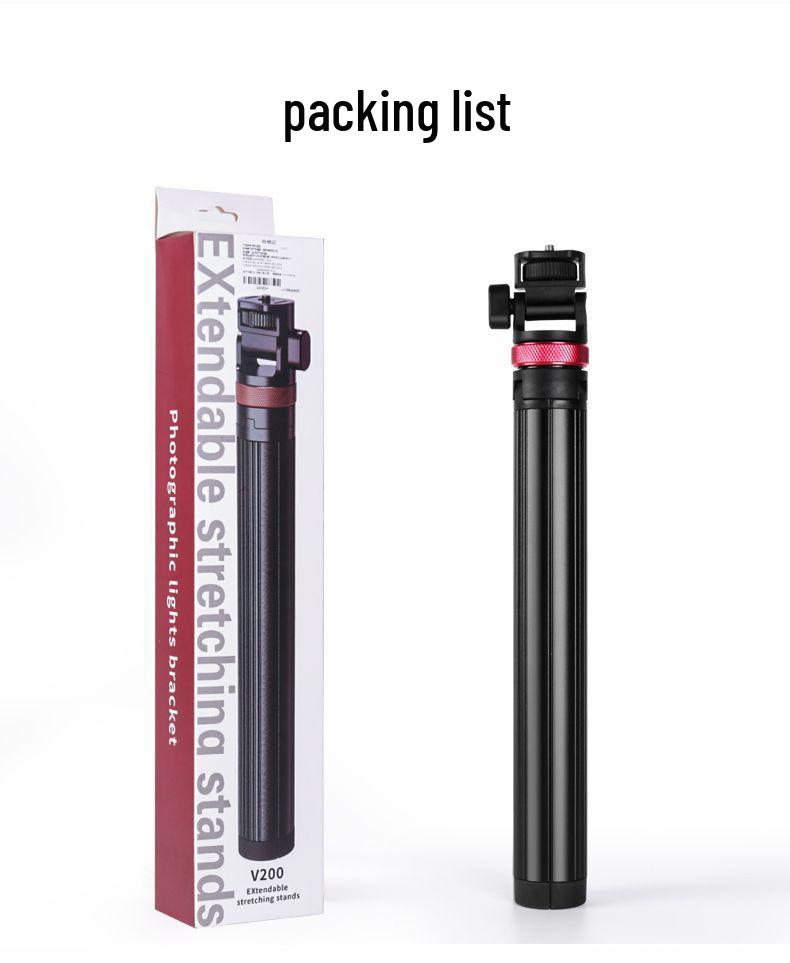 MT79 2m Aluminum Alloy Retractable Selfie Light Stand - Universal, Multi-Functional, Stable Lighting Adjustment