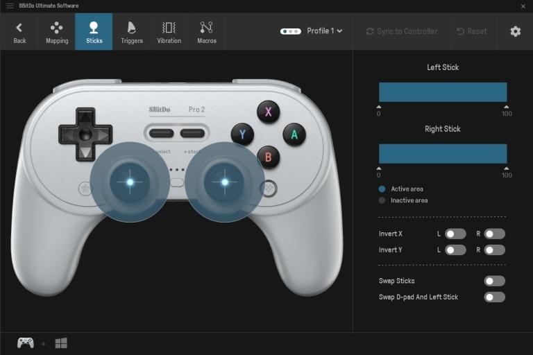 Gamepad bezprzewodowy 8Bitdo Pro 2 Hall Effect Bluetooth PC/Android/Switch