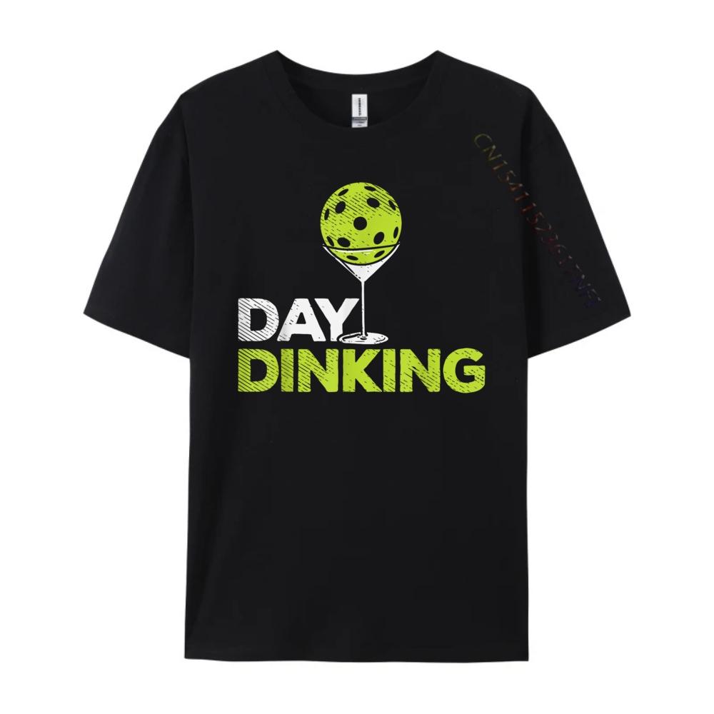 Day Dinking Pickleball Funny Pickle Ball Dink Black Shirt Graphic Tees Short Sleeve Tee Free Shipping Clothes Casual