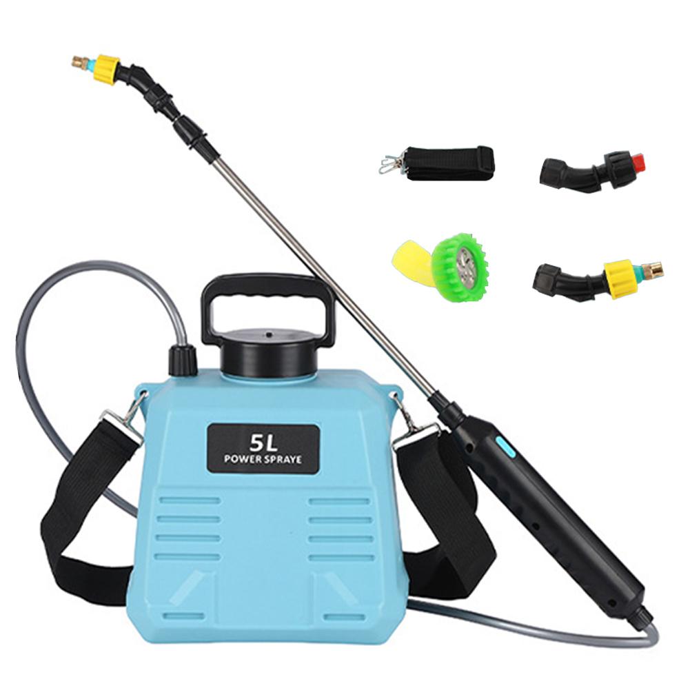 5/8L Electric Garden Sprayer Reusable Handheld  Sprayer Pot Large Capacity Shoulder Style Plant Sprayer for Lawn Farm