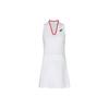 Match Dress Solid V-Neck Tennis Knit Sleeveless Dress Women Dresses Off-White 2042A254-100