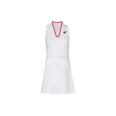 Match Dress Solid V-Neck Tennis Knit Sleeveless Dress Women Dresses Off-White 2042A254-100
