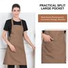 Multipurpose Waterproof Canvas Apron with Pockets - Durable & Stylish for Baristas, Chefs & Florists, Milk Tea Shops, Snack Bars