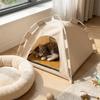 Faltbarer Hundekäfig Abnehmbare Kühlende Hundehöhle Katzenbett Tragbares Haustierzelt Campinggebrauch